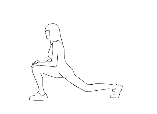 Upper leg stretching routine