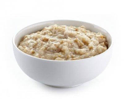 A bowl of oatmeal to treat gastritits