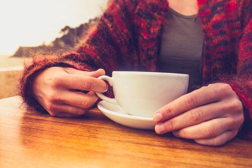 A person with caffeine withdrawal.