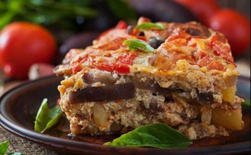Yummy Greek moussaka.