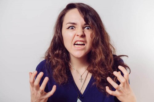 Angry woman.