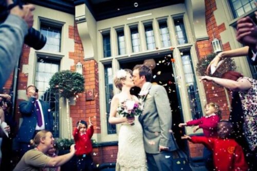 Couple getting married