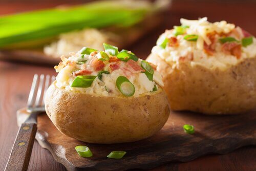 Baked potatoes help to reduce stress