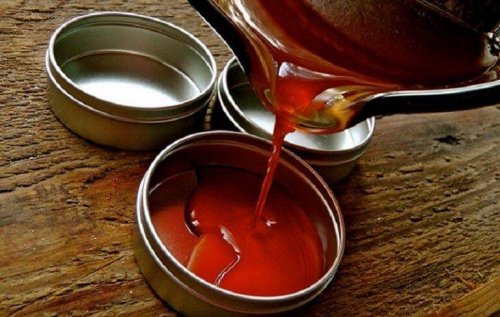 Cayenne pepper and wax ointment.