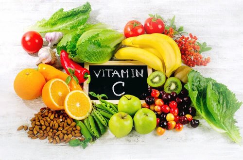 Display of the various sources of vitamin C.