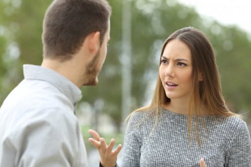 A couple is in a fight.