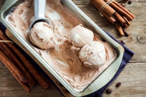 Delicious Low-Fat Cinnamon Ice Cream