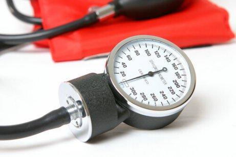 A blood pressure monitor.