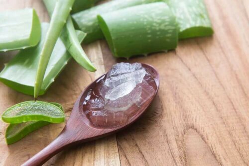 Some aloe jelly to slow down hair loss.