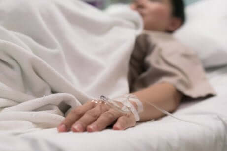 A patient recovering from a sternotomy.