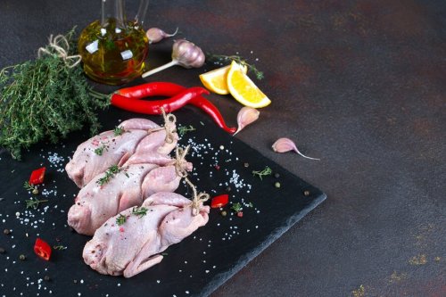 Raw red partridge