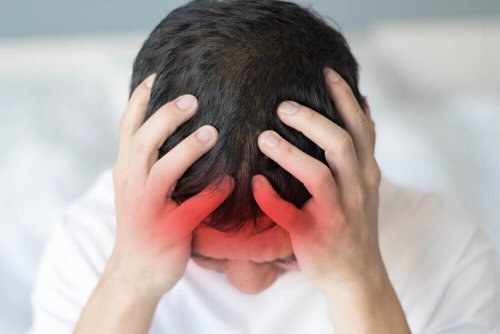 A person with a headache.