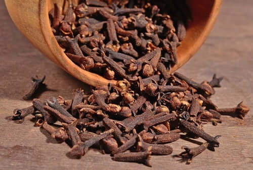 A spilt bowl of cloves.