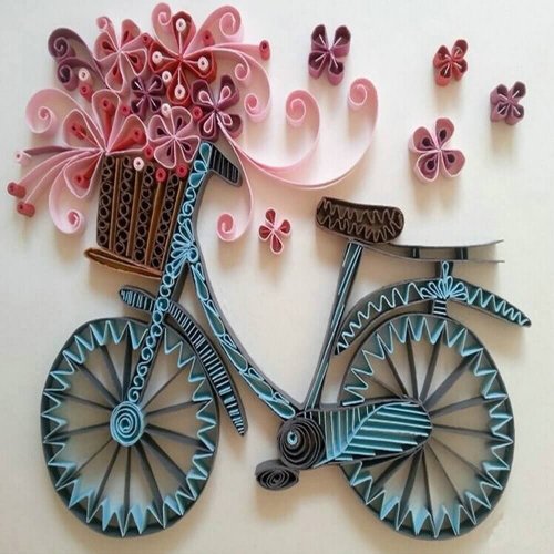 Magazine flowers and crafts.