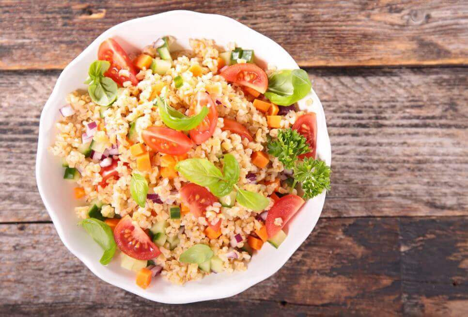 By combining different vegetables in a vegetarian diet, you can make sure to get enough protein.