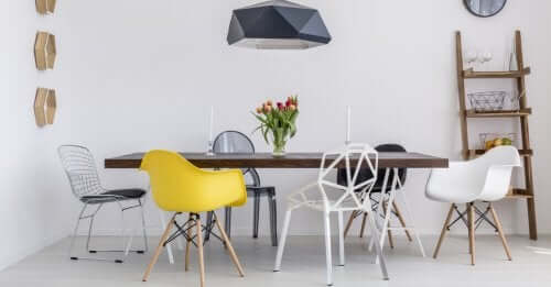 Different types of chairs.
