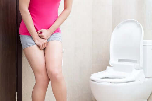 A woman who needs to pee.