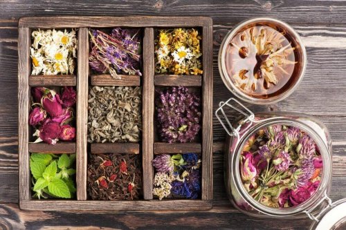 A box of herbs.