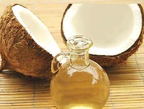 A jar of coconut oil.