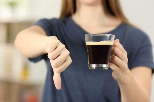 A woman who quit drinking caffeine.