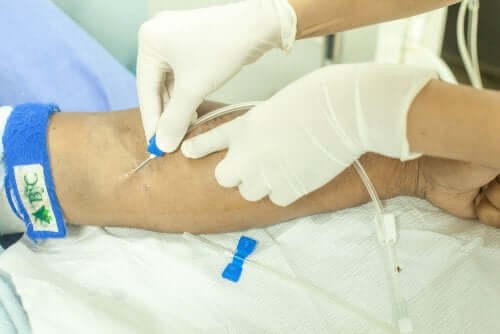 A blood test.