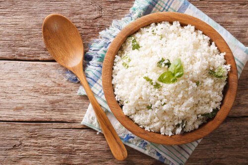 A plate of rice.