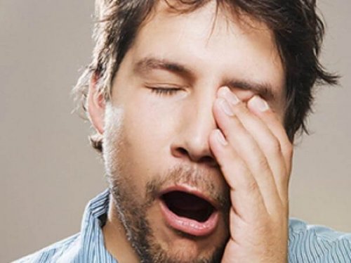 A tired man.