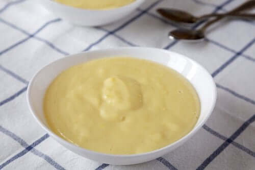 Custard, one of many delicious English desserts.