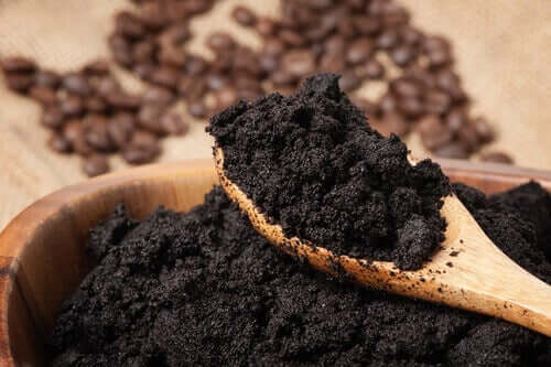 old coffee grounds