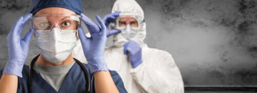 Beskyttelsesudstyr til at undgå at blive smittet med vira