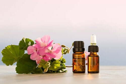 Geranium oil to combat sinusitis.