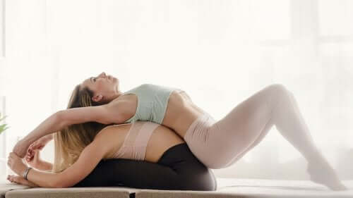 Leg and waist stretch.