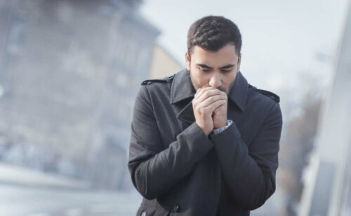 A man with cold hands.