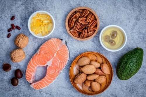 Sources of healthy fats.