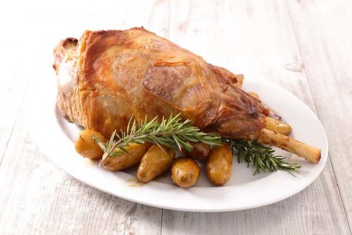 roasted lamb leg