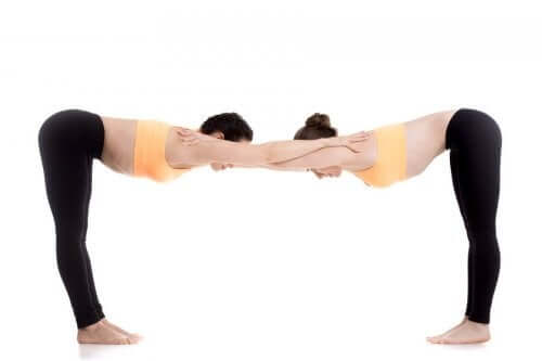 Uttanasana pose.
