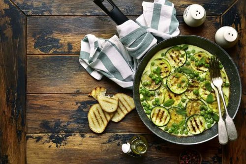 Juicy Vegan Zucchini Omelette