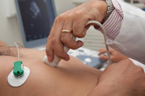 Echocardiogram to diagnose bicuspid aortic valve.