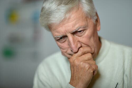 A sad old man.