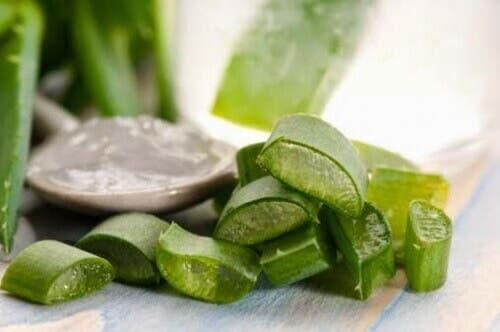 Aloe vera gel.