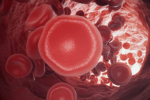 A blood clot.