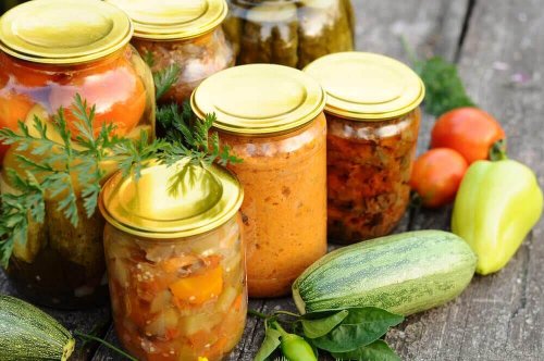 Canned vegetables.