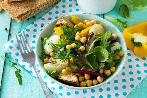 Delicious Chickpea and Eggplant Salad