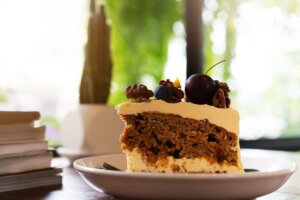 Sugar-Free Coffee Cake with Blueberries