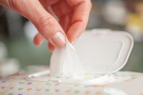 Disposable wipes.