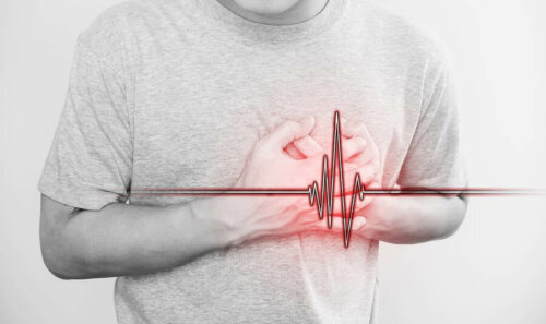 A man with a heart attack.