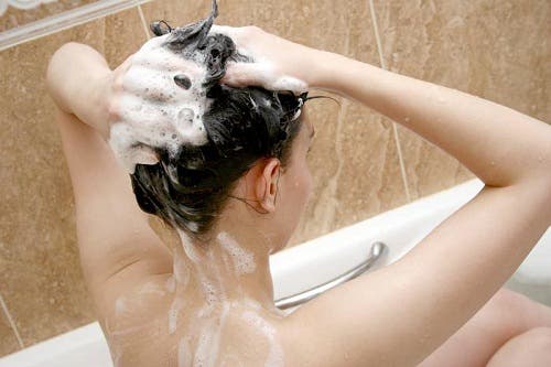 Wash hair daily to get shiny hair