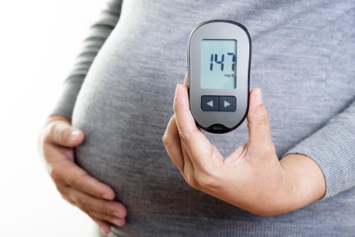 A pregnant woman.