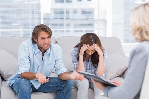 A couples therapy session for emotional codependency