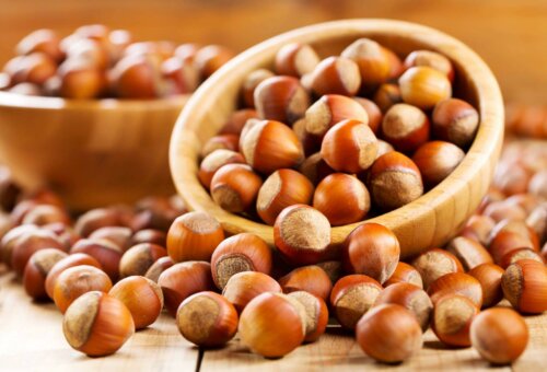 Hazelnuts.